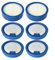 FACAIIO Staubsaugerfilter-Ersatzfilter-Set für AEG Serie 7000 6000 schnurlosen Staubsauger, 2 Vorfilter + 4 Feinstaubfilter, 6 Stück