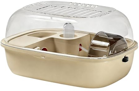 Qkbuza Gabbia per Criceti - Recinto Portatile Comodo Trasparente Silenzioso | Habitat Per Piccoli Animali Criceto,Per Casa, Dormitorio, Camera Da, Salone, Balcone, Appartamento