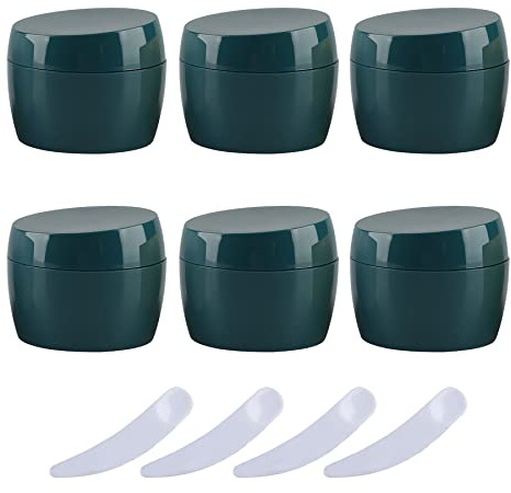 Kosmetikburkar, Förpackning om 6(Green)