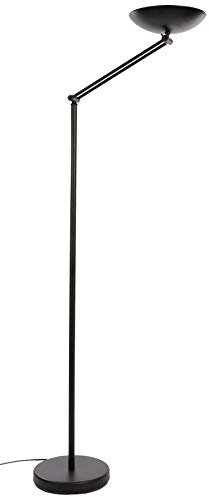 Unilux Artic-First Uplighter Halogen Adjustable Arm and Bowl In-line Dimmer Switch H1800mm Ref 646H06UK