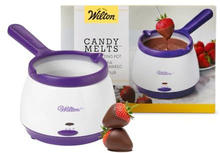 Wilton Candy Melts Candy Melting Pot - Melt Station for Chocolate & Fondue - Features Dishwasher-Safe Insert & Easy-Pour Spout - Fits on a Tabletop - 2.5-Cup Capacity