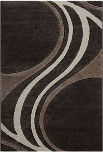 Sehrazat Florida/Prada 8006 braun-80x150 Teppich, Polypropylen, braun, 150 x 80 x 1.5 cm