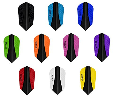 PerfectDarts 5 x Sets Harrows Retina X Mixed Colour Dart Flights Slim
