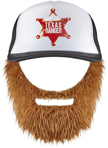 W WIDMANN MILANO Party Fashion - Casquette rétro avec barbe, style années 80, confort léger, accessoire polyvalent, facile à entretenir, cadeau original pour les amateurs d'humour