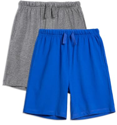 YoungSoul Barn sweatshorts 2-pack flickor pojkar korta byxor sommar sportbyxor
