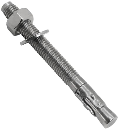 Keilanker Stahlanker Edelstahl V4A Schwerlastanker Schwerlast-dübel Bolzenanker Blitzanker, Größe:M8 x 80-1 Stk.