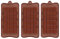 BURRSJ 3PCS Silicone Chocolate Moulds Set | Break-Apart Candy, Protein & Energy Bar Moulds | Food Grade, Non-Stick, Reusable | DIY Baking, Chocolates, Energy Bars