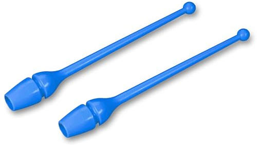 DRUNA Mazas de Gimnasia Rítmica de Termoplástico Indigo No Engarzables de Iniciación 36 cm