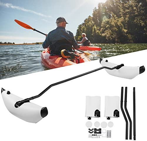 EIMSOAH Inflatable Kayak Stabilizer, PVC Canoe Outrigger Kit, Floating Balancing Boat Accessory, with Optional Colors, for Kayak