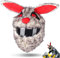 Zghhc Cartoon Motorcycle Helmet Cover Crazy Fun Rabbit Helmet Cover for Most Full Face Helmets Funny Helmet Cover Sleeves