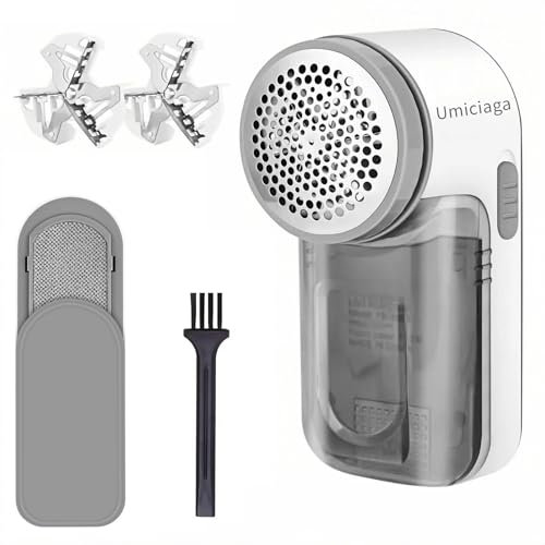 Umiciaga® Fabric Shaver,Lint Remover & Lint Brush 2 in 1, Bobble Remover for Clothes,Debobbler Clothes Shaver,Debobbler,Remove Clothes Fuzz, Lint Balls, Pills, Bobbles,Animal Hair(AA Battery Powered)