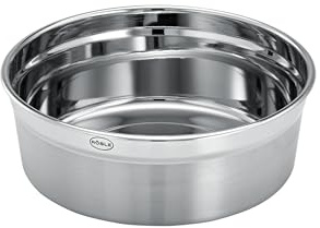 RÖSLE Dose FLEXX 2GO 1,4 L rund, Thermobehälter Lunchbox Frühstücksdose aus Edelstahl, Mikrowellen- und Backofengeeignet bis 150 °C, spülmaschinengeeignet, silberfarben, Silbern