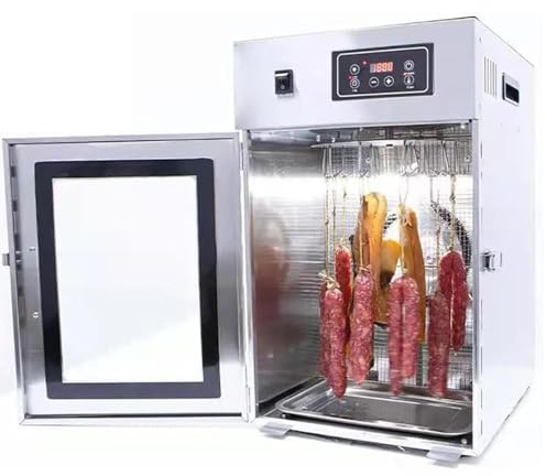 Secador de alimentos comercial, deshidratador de alimentos y armario de secado, refrigerador AGER, secador giratorio de acero inoxidable para salchichas, tocino, pollo, pato, pescado y res