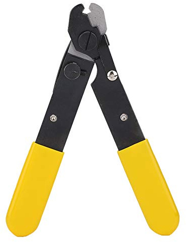 Alicates Pelacables de Fibra Óptica, Herramientas Manual de Cortar Cable de Fibra, Stripper de Alambre de Calidad óptica Alicates pelacables Cortador manual para retirar un revestimiento de 250 µm