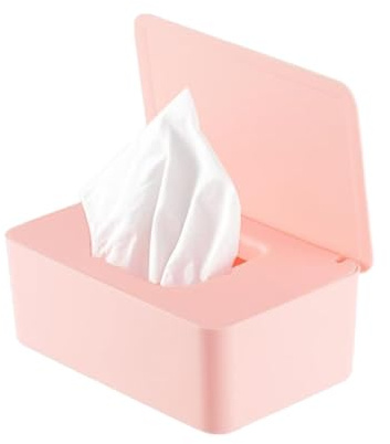 Porta Toallitas Húmedas - Recipiente Recargable para Toallitas - Estuche Reutilizable para Almacenar Papel Tisú en Baño, Cocina, Dormitorio, Sala, Habitación Infantil y Hogar