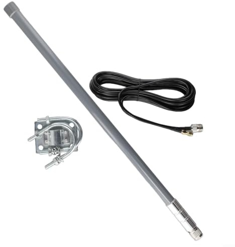 Högförstärkning 5.8dBi för LORA-antenn 868 MHz 915 MHz glasfiber för OMNI-riktad N-hane för Helium Hotspot Miner utomhus (antennkit)