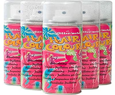 Sibel Glitter Hair Colour Spray, Gold, 0.174989 kg, 125ml