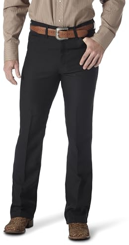 Wrangler Mens Wrancher Dress Jeans, Black, 32W x 34L US