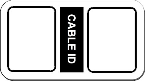 52 x Cable Labels Self Adhesive Identification Stickers Tags Plugs