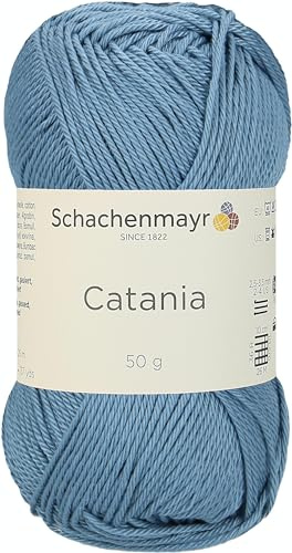 Schachenmayr Catania 9801210-00421 denim Handstrickgarn, Häkelgarn, Baumwolle