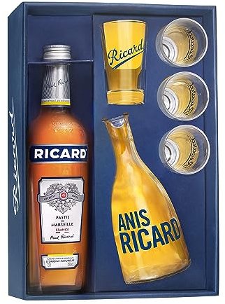 Coffret RICARD Pastis de Maseille Années 50 Apéritif anisé - 45%, 70cl