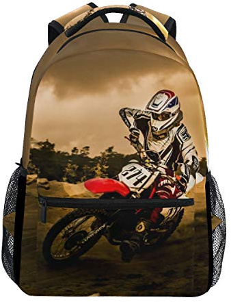 Nerxy Lightweight Dirt-Bike Motocross Motorcycle Vehicle Backpacks Women Bags Men Bookbag
