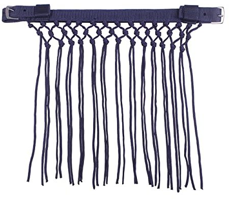 QHP Fliegenfransen Knotted (Vollblut, Navy)
