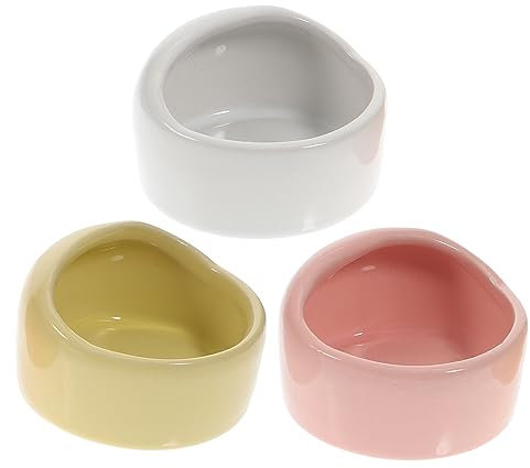 OATIPHO Keramiknapf-Set Für Haustiere – 3-teiliger Futternapf Für Hamster Vögel Und Papageien Kompakt Und Praktisch