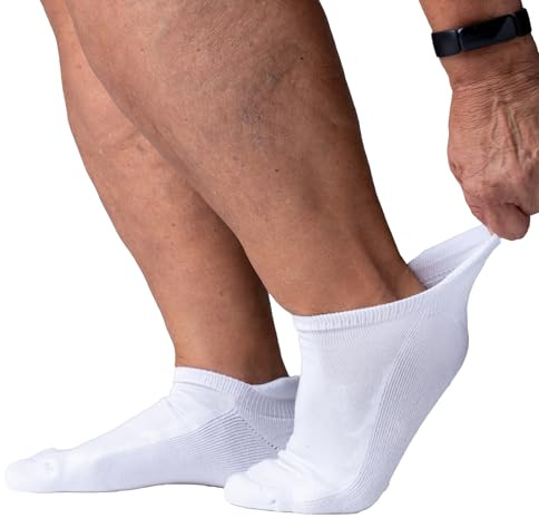 Viasox Diabetic Ankle Socks for Women & Men, Low Cut Non Binding, Seamless Neuropathy Socks