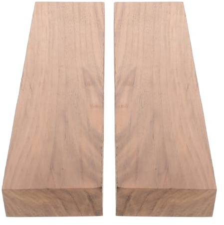 VILLFUL Walnut Wood Blanks for Carving 2 Pcs Solid Walnut Hardwood Planks 7.87 X 1.97 X 0.79 in Unfinished Rustic Boards for DIY Crafts Woodworking Projects Handmade and Interior Decor