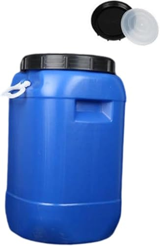 30l Portable Rain Barrel with Wide Opening - Sturdy Food Storage Container for Enzyme Fermentation, Oil, and Pickles - Ideal for Home Gardening and Outdoor Use
