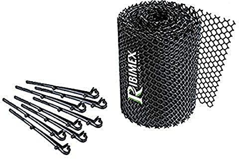 Ribiland PRGG Filet de vidange avec crochets de fixation Noir