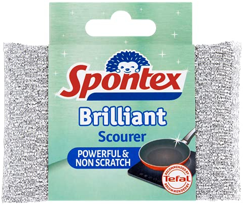 Spontex Brilliant Scourer Pad, Pack of 1