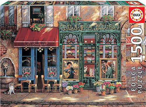 Educa - Puzzle 1500 Teile für Erwachsene | Palais des Fleurs, 1500 Teile Puzzle für Erwachsene und Kinder ab 14 Jahren, Frankreich, Paris, Blumenladen (18004)