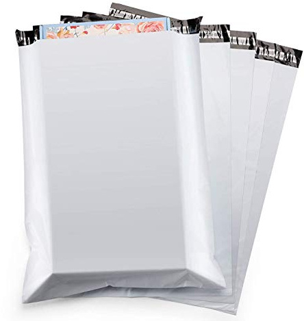 Switory 100pc 48.3cmx61cm Grandes Bolsas para Envíos, Anuncios de correo de polietileno blanco, sobres de envío Sobres de correo Bolsas para embalaje