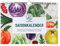 Plantura Saisonkalender für Obst & Gemüse, A4-Format, zeitloser Wandkalender mit handgemalten Illustrationen