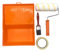 Nespoli Kit rullo vernice antigoccia 18 cm, con vassoio, nastro e pennello, ideale per pareti e soffitti, set fai da te per la decorazione della casa