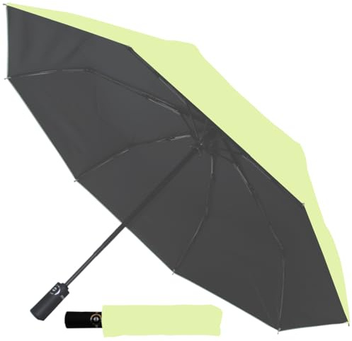 COLLAR AND CUFFS LONDON - 2 in 1 - SUN AND RAIN - UV Blocking Up to UPF50+ SPF50+ Sun Umbrella - Waterproof for Rain - Windproof - Small Strong Folding - Auto - Choice of Two Colours - Men Women