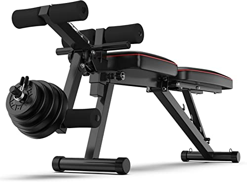 Verstellbare Hantelbank für Ganzkörpertraining, Multifunktions-Trainingsbank, Body Solid Beinstrecker-Beinbeugermaschine, maximale Belastung 200 kg