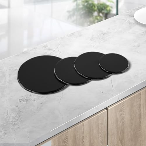 Cooker Hob Gas Burner Cap, Gas Stove Top Burner Cover Kit, For Medium Gas Cookers, 4 Piece Set 55Mm 75Mm 100Mm(Flat)