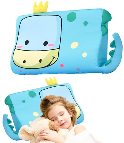 YANGUN Schlummerkids, cuscino per bambini, 45 x 27 cm, cuscino calmly, cuscino per bambini, cuscino Kawaii, ergonomico, traspirante e delicato sulla pelle, lavabile a partire dai 3 anni in su