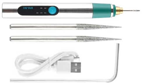 Xijobido Herramienta de Grabado | Máquina de Grabado Rotativo Portátil y Fácil para Principiantes | Pluma de Eléctrico con 3 Velocidades Ajustables - Para DIY, Joyería, Madera, Vidrio, Metales