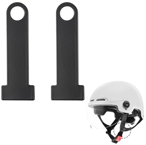 2 Piezas Hebillas De Candado para Casco,y Proteja Los Cascos con Una Correa Resistente con Cierre Ideal para Motociclistas Accesorios (Negro)