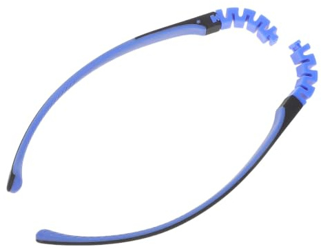Healeved 1 Pair Child Eyeglass Replacement, Kids Silicone Glasses Temples Eyeglass Legs, Silicone Eyewear Frame Legs for Child Spectacle Frame Repair Blue
