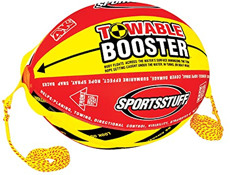 SportsStuff Booster Towable Tube Ball Towable Rope for Lift and Visibility, 60 ft Rope with 4,100 lb Break Strength
