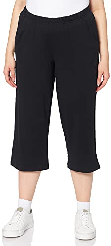 Ulla Popken Damen große Größen 7/8 Hose, Schwarz (Schwarz 10), 50/52 EU
