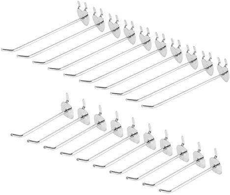 PLAFOPE 20pcs Supermarket Shelf Exhibition Hooks Iron Heart Apple Shape Hooks Strong Smooth Practical Design