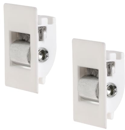 2 Pasacintas Persiana Compacto Rodillos Nylon/Metal. (Rodillos de metal cinta hasta 20mm)