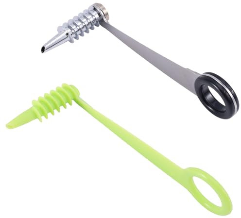 lasuroa 2pz Coltello a Spirale, Acciaio Inossidabile e Plastica Affettatrice a Spirale per Verdure Portatile Utensile Manuale per Tagliare Cetrioli Patate Carote Frutta Utensili da Cucina