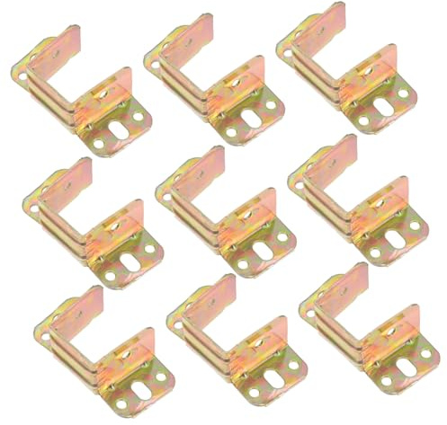 HONITANO 10 piezas Soporte para Cama Bisagra Fija Resistente para Muebles Conexión Fácil y Práctica para Vigas y Marcos de Cama